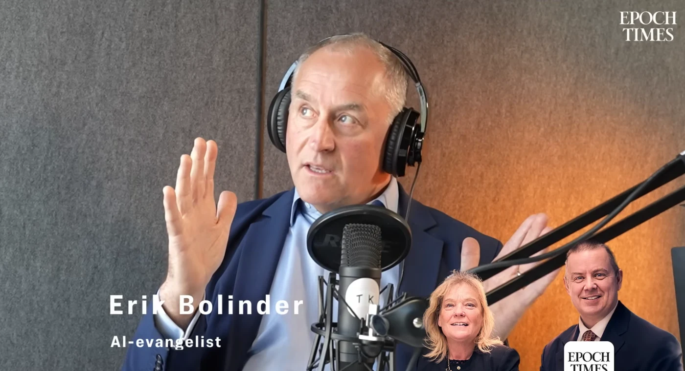 Erik Bolinder i Epoch Times-intervjun med Lotta Gröning och Jan Blomgren