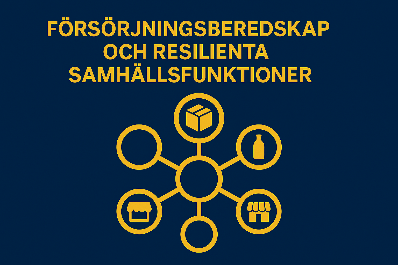 Kursomslag för Försörjningsberedskap och Resilienta Samhällsfunktioner