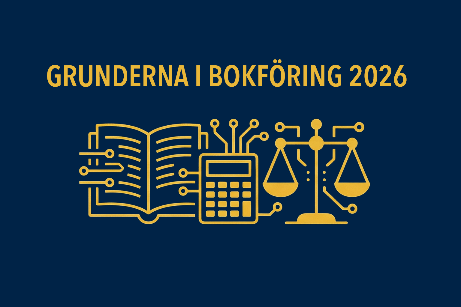 Kursomslag för Grunderna i bokföring 2026