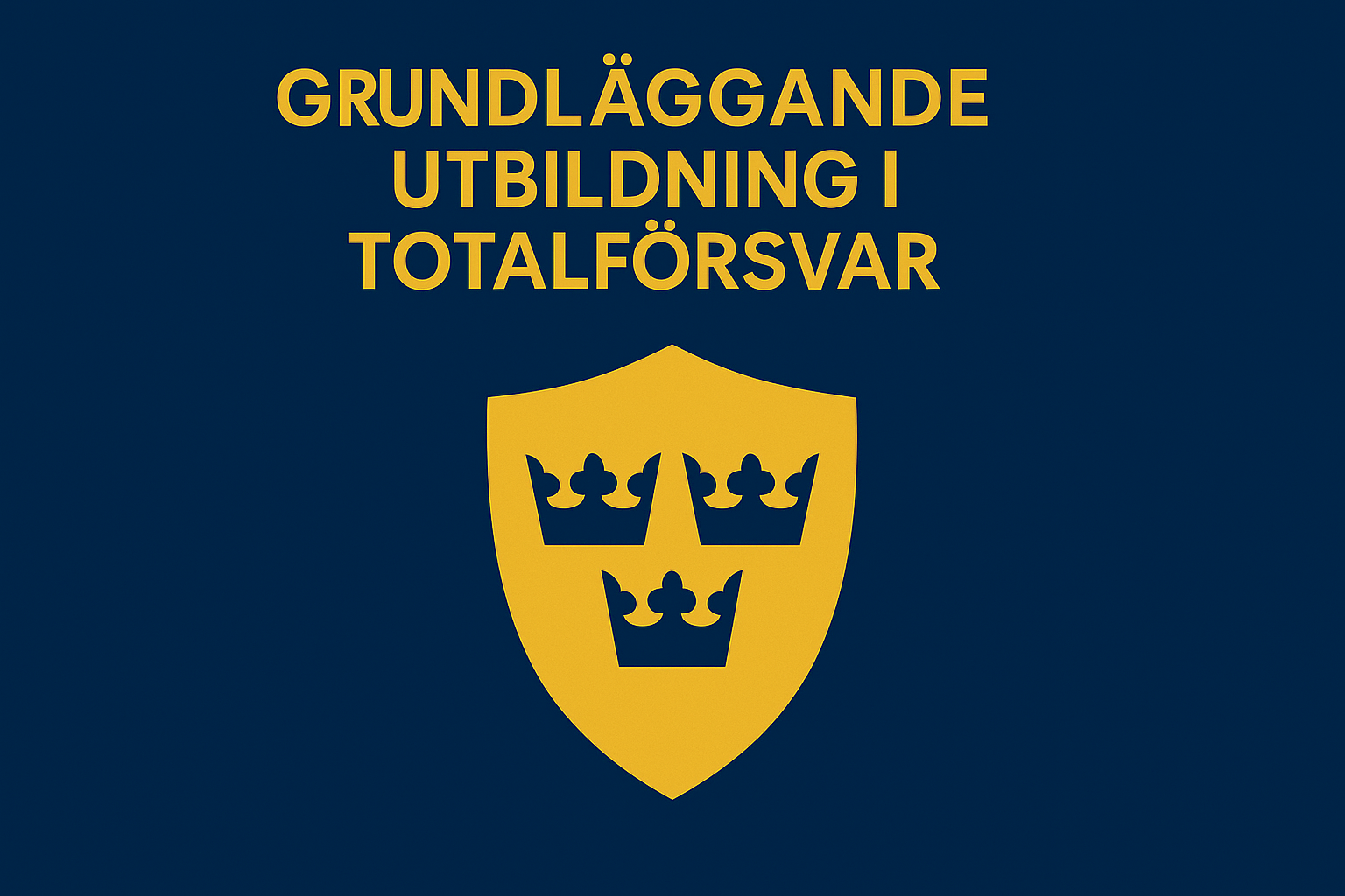 Kursomslag för Grundläggande utbildning i Totalförsvar