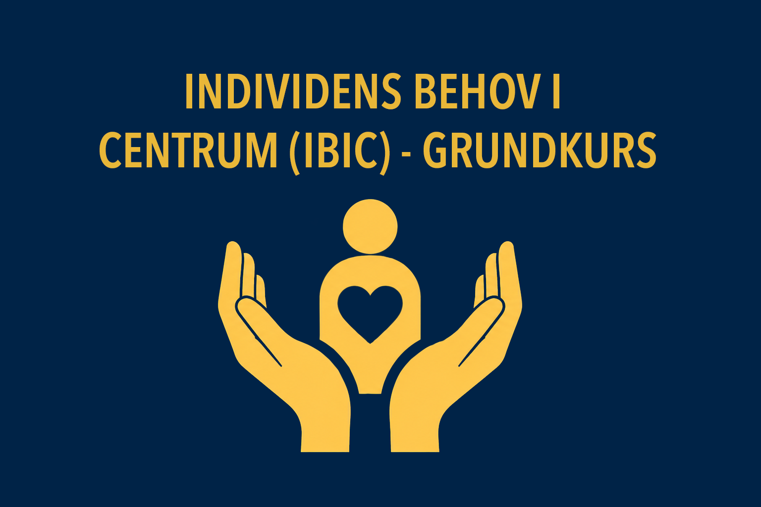Kursomslag för Individens behov i centrum (IBIC) - Grundkurs