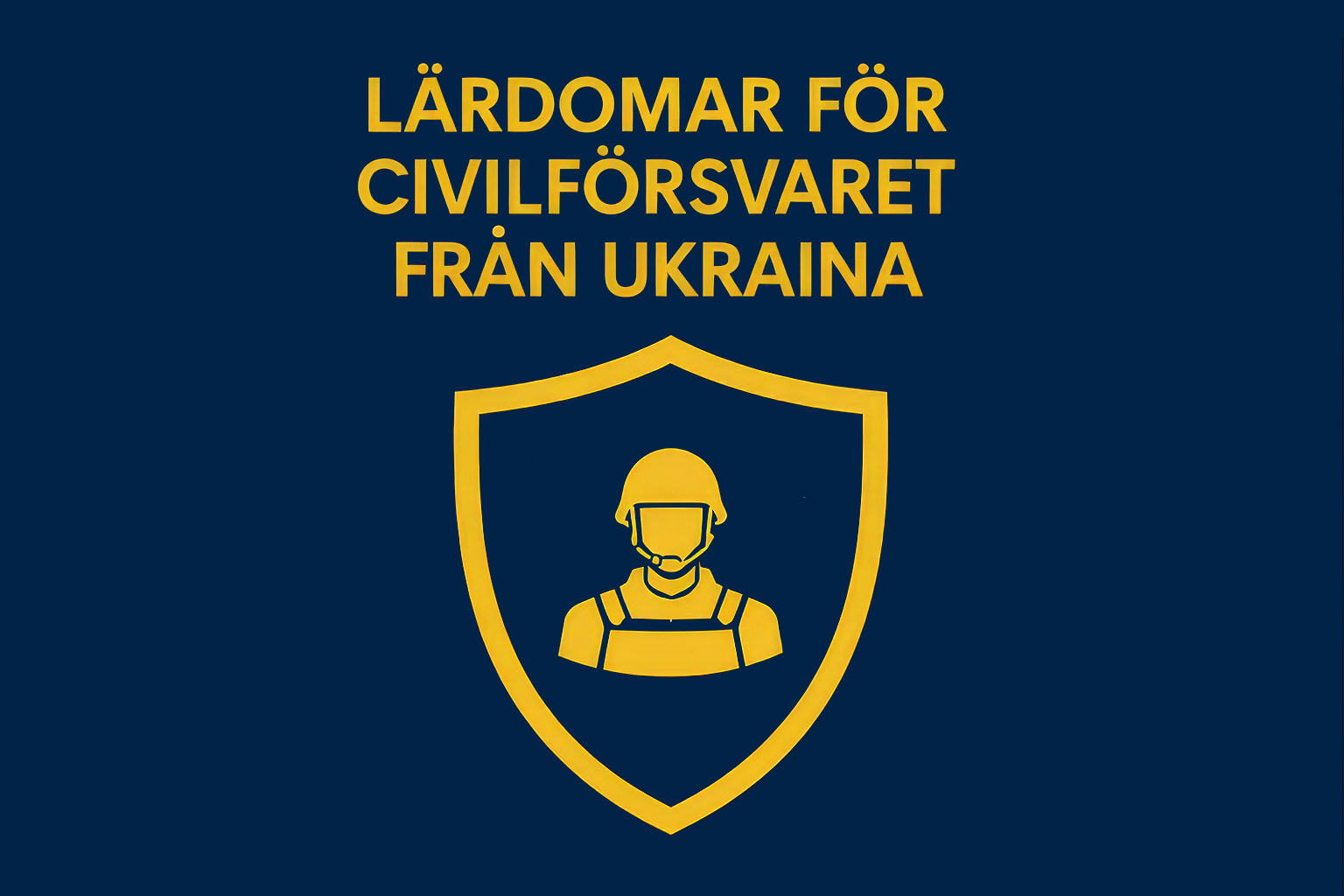 Kursomslag för Lärdomar för Civilförsvaret från Ukraina