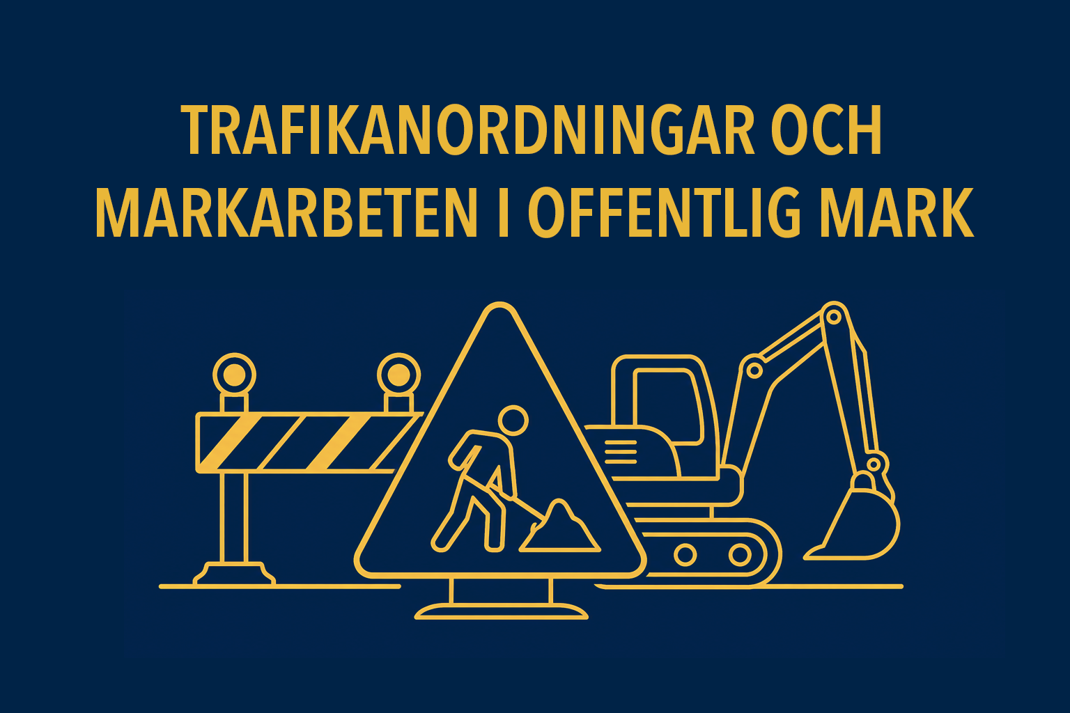 Kursomslag för Trafikanordningar och markarbeten i offentlig mark