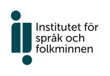Logotypkandidat för Institutet för språk och folkminnen från Wikimedia Commons