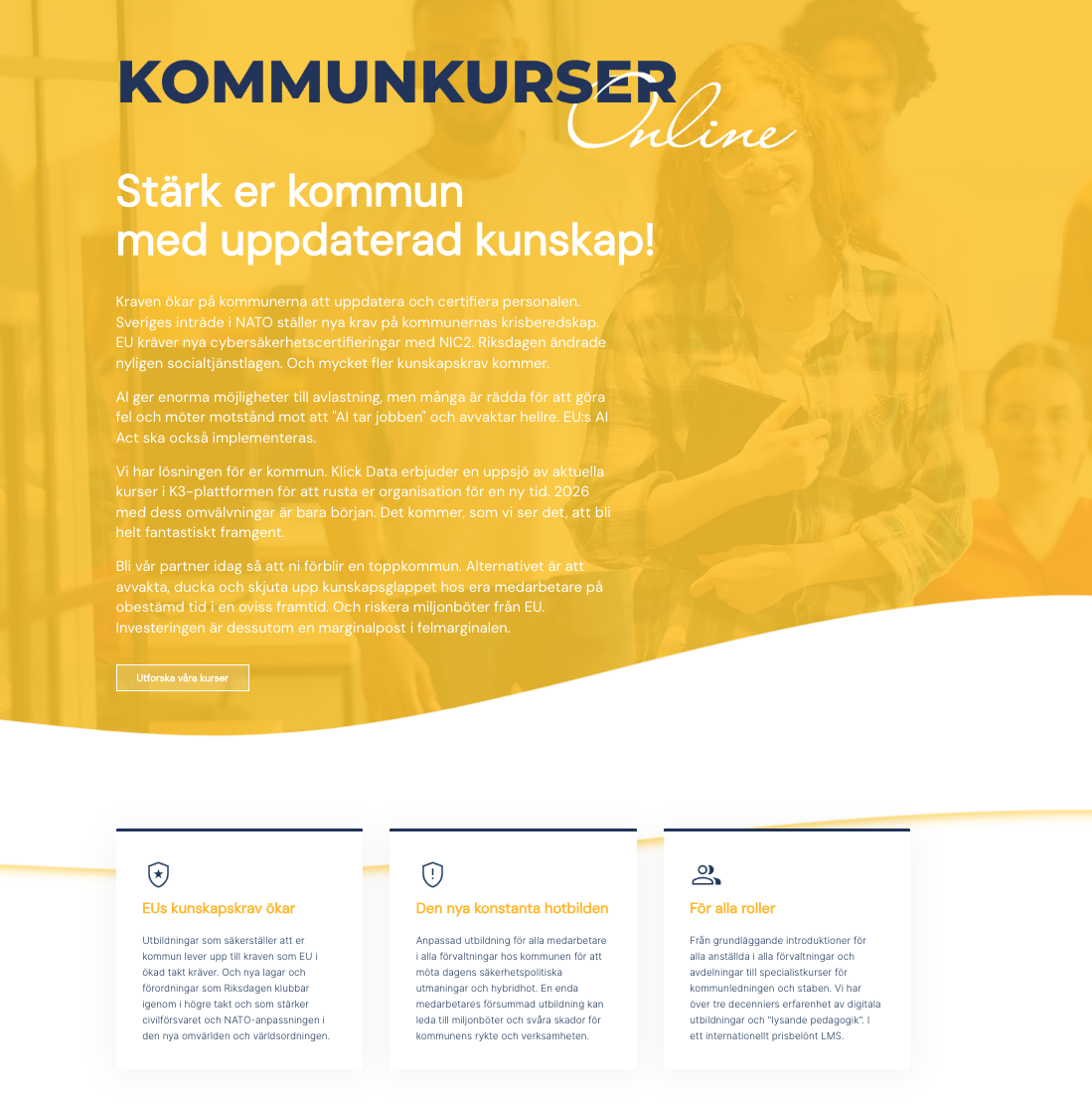 Ny satsning ska s&auml;kra kommunernas kompetensf&ouml;rs&ouml;rjning inf&ouml;r historiska lag&auml;ndringar och NATO-krav